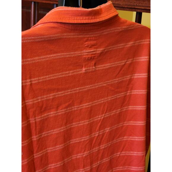 Fossil Polo Shirt Vintage Fit Mens Size XL Distressed 54 Striped Short Sleeve - Picture 7 of 13